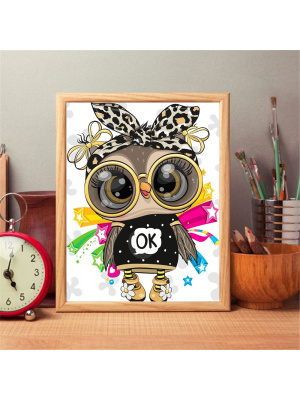 Owl Theme Diamond Painting Craft Kit