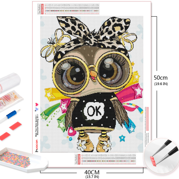 Owl Theme Diamond Painting Craft Kit