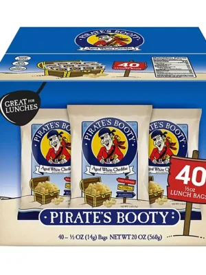 Pirate's Booty Aged White Cheddar Puffs, 0.5 oz., 40 pk.