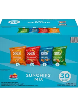 SunChips Variety Pack Whole Grain Chips, 30 pk.