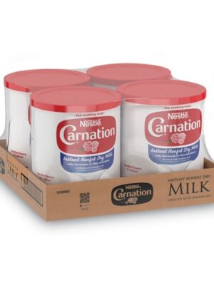Instant Nonfat Dry Milk, Unsweetened, 22.75 oz Canister, 4/Carton