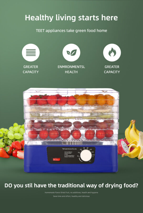 Square Fruit Dryer Household Food Dehydrated Pet Food Air Dryer